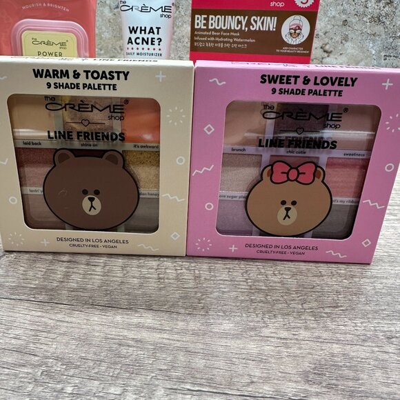 Bundle Of The Creme Shop Eyeshadows Palettes, Towelettes, Moisturizer, Mask Skin - Picture 3 of 12